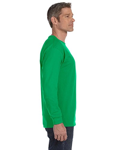 Gildan Mens 5.3 oz. Heavy Cotton Long-Sleeve T-Shirt (G540) -IRISH GREE -L