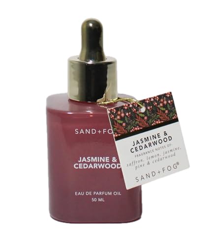 Sand + Fog Jasmine & Cedarwood Eau de Parfum Oil, 1.7oz, Dropper Bottle