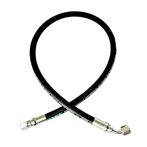 Image of Haichy 26711-08-08-RW Hydraulic Hose Swivel Assembly 1 /2 inch Hydraulic Hose with Female JIC X45 Female JIC, 36IN, 3988 psi