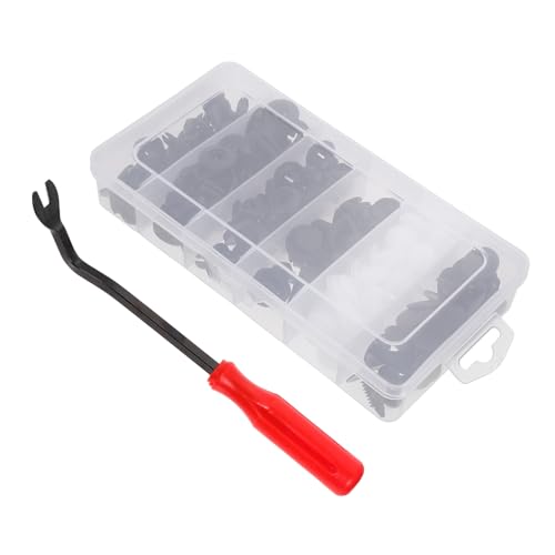 UTHCLO 1箱 カー用プッシュプリテーナークリップ 耐久性優れた自動車用リベットファスナー ドアトリムバンパー内装留め具 工具不要収納ボ