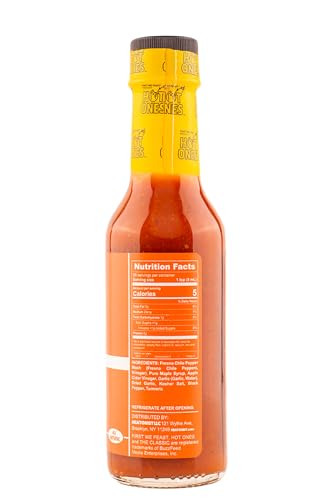 Image of Hot Ones The Classic Chili Maple Made With Natural Ingredients & Flavors From Chili Peppers & Maple Syrup, 5 fl oz Bottle (1-Pack)