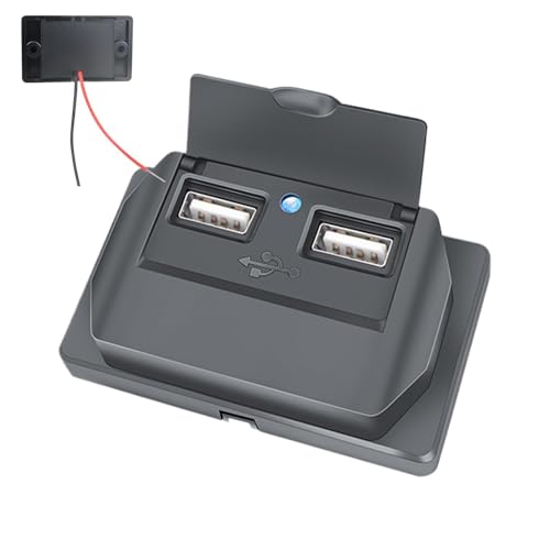 Uscita USB 12V Presa USB RV montaggio a parete 3.1 A Caricatore presa USB per da auto con copertura caricabatterie per telefono RV stazione di ricarica USB per autobus ATV Veicolo