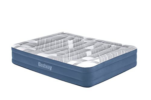 Bestway 80" x 60" x 14"/2.03m x 1.52m x 36cm Tritech Fashion Flock Air Mattress Queen Built-in AC Pump – Image 4