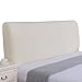 Couvre De Tête De Lit élastique Housse De Protection De Tête De Lit Couverture De Protection De Dossier De Chevet Incurvé De Forme Spéciale Décoration De Chambre Lavable,Beige-Length:140-160CM