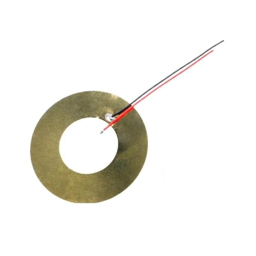 eufeifeiegds 5-10 pezzi Elemento acustico a piastra in wafer piezoelettrico in ceramica piezoelettrica con filo mm per altoparlante cicalino5pcs 50mm