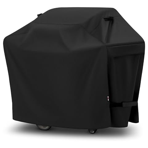 Unicook 50 Inch Outdoor BBQ Grill Cover with Air Vents/Handles/Straps, Heavy Duty Waterproof, Fade Resistant, Fits for Weber Char-Broil Nexgrill 2-3 Burner Gas Grills etc Cover