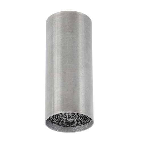 Qiilu Moto Tuyau D'échappement Catalyseur en Fer Avant Moyen Silencieux D'échappement Catalyseur Haute sécurité Universel pour Moto (42 * 100mm)