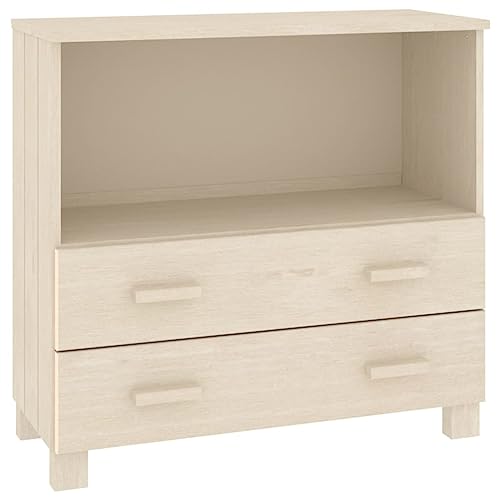 Buffet HAMAR Marron miel 85x35x80 cm Bois massif de pin