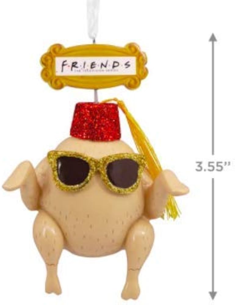 Friends turkey christmas ornament Clearance