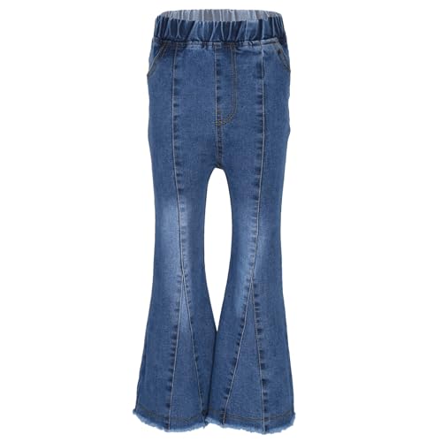 Alvivi Jeans Bambina Pantaloni Larghi a Vita Alta