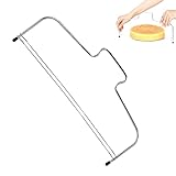 Altura ajustable: la cortadora de tartas está equipada con 8 escalas ajustables. Puedes ajustar el alambre de acuerdo con los diferentes grosores del pastel. Puedes hacer una tarta uniforme y perfecta como un pastel de pastelería.