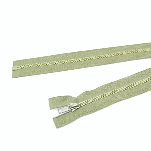 Trimz Zipper, Olive Green, 1 Piece - Image 3