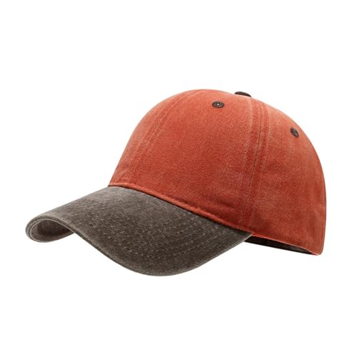Casquette de baseball snapback vintage marron orange et chapeau de soleil