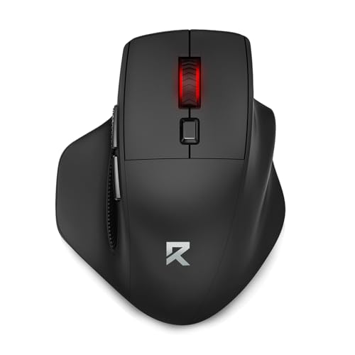 Redragon Big Wireless Mouse for Medium to Large Hands, 2.4GHz Ergonomic Computer Mouse, 6 Buttons,...
