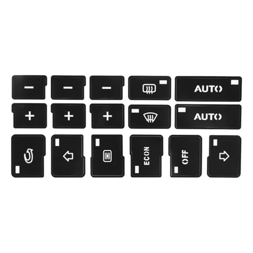 Auto Innenraum Kompatibel mit A4 B6 B7 2000 2001 2002 2003 2004 Auto-Klimaanlage AC Klimatisierungsknopf Reparaturaufkleber Aufkleber