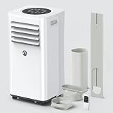 10000 BTU Air Conditioner Portable for Room up to 450 Sq. Ft. 3-in-1 Portable AC Unit with Digital Display, Remote Control 24H Timer Sleep Mode