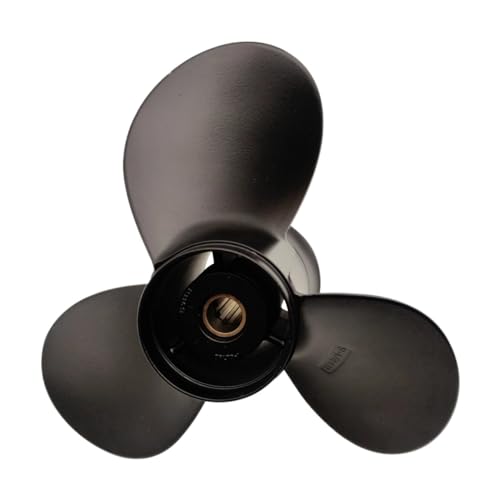 Hélice pour Suzuki 9.9-15Hp anti-vibration en aluminium noir contre la perte de vitesse