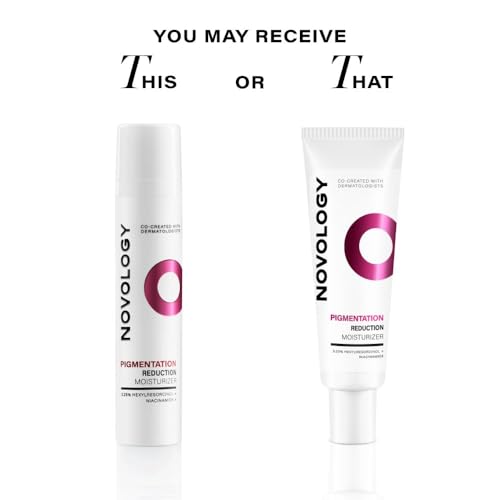 Image of NOVOLOGY Pigmentation Reduction Moisturizer, 50g, for Sun Spots and Dark Spots, with Hexylresorcinol and Niacinamide, Hypoallergenic and Non-Sticky, Clinically Proven, for Men and Women
