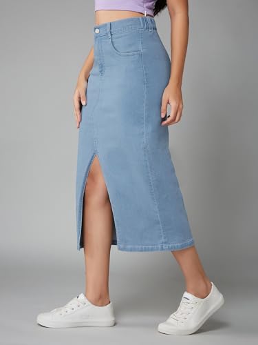 Image of Dolce Crudo Women's Regular High Rise Stretchable Denim Shorts