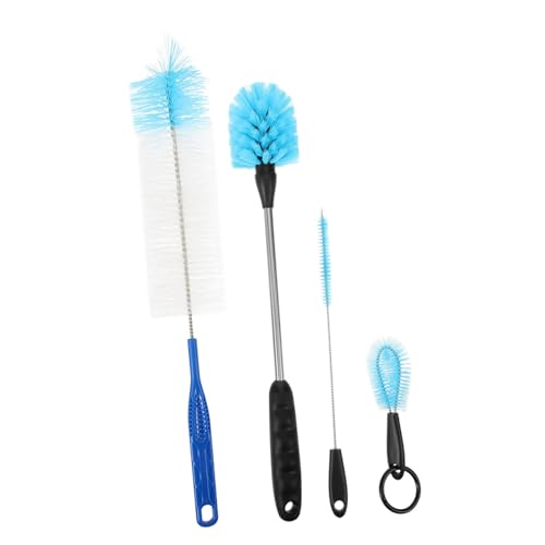 Garneck 1 Set Bottle Brush Set Neck Bottles Brush Longer Pipe Cleaner Tube Cleaner Brush Straw Cleaner Brush Sink Plumbing Brush Tube Cylinder Brush Straw Cleaning Tool Cup Cleaning Sponge