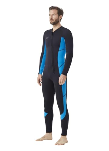 Hevto-Wetsuits-Men-32mm-Neoprene-Front-Zip-Shorty-Full-Wet-Suit-in-Cold-Water-for-Swimming-Surfing-Diving-Keep-Warm Hevto Wetsuits Men 3/2mm Neoprene Front Zip Shorty Full Wet Suit in Cold Water for Swimming Surfing Diving Keep Warm - Image 1