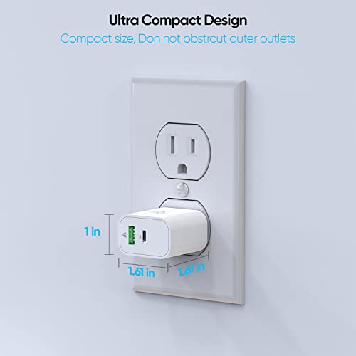 DR VAKU® 2 in 1 PD QC 20W Dual Port Charger Type C Adapter for iPhone 15/15 Plus/15 Pro/15 Pro Max, 14/14 Plus/14 Pro/Max, 13/12 Series PD 3.0 Multiple Protection Fast Charging Adaptor- WH - Image 5