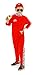 Folat 21904 Costume da pilota di Formula 1-2 pezzi-taglia M per bambini-116-134, Colore rot, 134