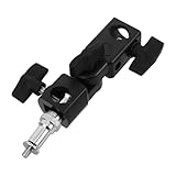 Warmhm Support Flash Trépied Portable avec Adaptateur Parapluie pour Éclairage Photo Sta...
