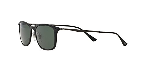 Ray-Ban Rb4225 Square Sunglasses, Matte Black/Green, 52 mm3