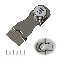 Überfalle mit Zahlenschloss, Schrankschloss 5 Zoll Möbelschloss Passwort Türriegel Schloss 3-Stelliges Zahlenschloss mit Schraube Sicherheitsüberfalle für Outdoor Garage Garten