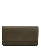 100% lamb leather Liebeskind Berlin Tamora Slam Geldbörse, Large (10 cm x 18.5 cm x 2.5cm), umber green