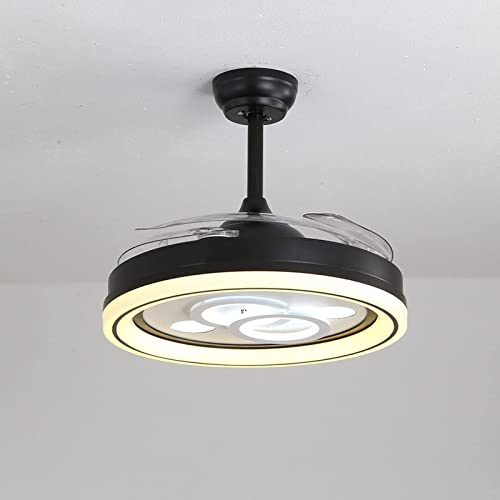 Ventilateur de plafond rétractable télécommandé à économie d'énergie pour chambre à coucher