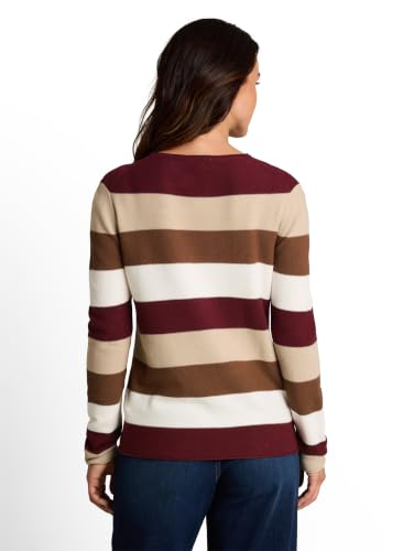 TOM TAILOR Damen Strickpullover mit Rundhalsausschnitt – Ansicht 3