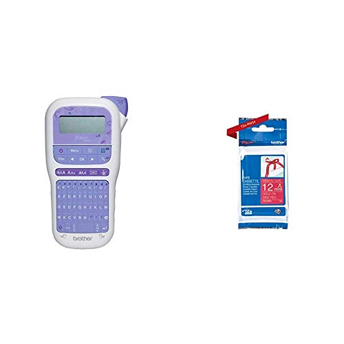 Pack - Brother PT-H200 Etiqueteuse itreuse Portable pour travaux créatfs et Organisation + Brother TZeRW34 Cartouches d'origine Or sur Bordeaux