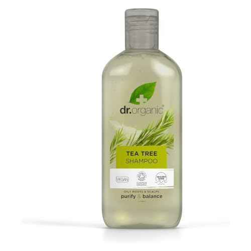 Dr. Organic Dr Organic Organic Tea Tree Shampoo Natural Vegan Cruelty Free Paraben & Sls Free Eco Friendly Recyclable Packaging For Women & Men Palm Oil Free 265Ml