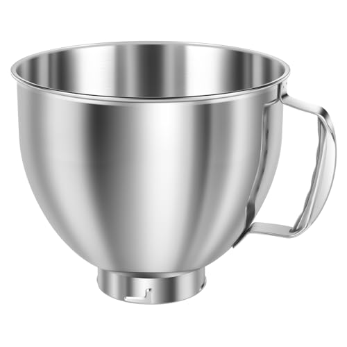 Tazón de acero inoxidable para batidora 5 QT miniatura 1