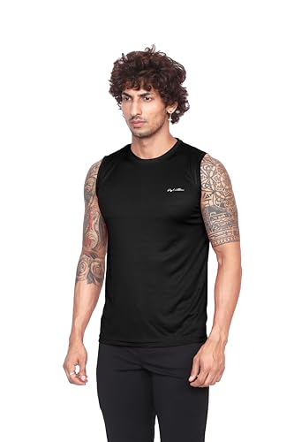 Image of Big Button Mens Quick Dry Sports Cut Sleeves Sports Tshirts Tank Top