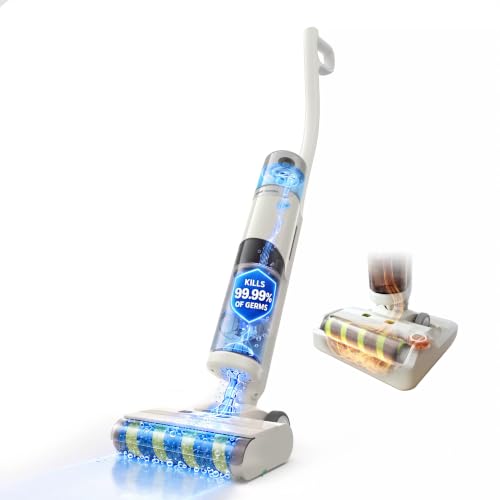 Roomba Electro 5in1 Disinfecting Hard Floor Cleaner, Kills 99.99% Germs & Bacteria, Vacuum, Mop & Sanitize in One Pass, Cordless, Non-Toxic, Self-Sanitizing Roller Mop, Heated Self-Cleaning Dock