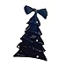 Fancyes Birthday Party Hat Christmas Tree Headwear Costume Bow Hair Accessory Headwear for Girls Holiday Party Decorations, Black