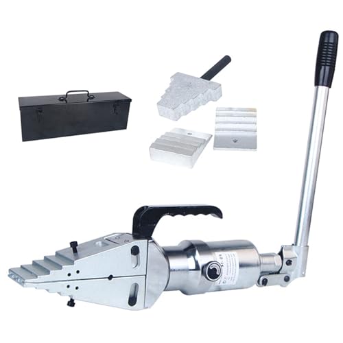 Écarteur de Brides hydraulique pour la réparation et Le Remplacement de canalisations, écarteur Portable de 10 tonnes avec Un écartement de 81 mm et Une épaisseur de Pointe de 6 mm (Silver)