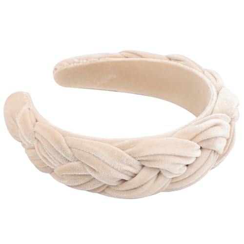 Image of DRESHOW Velvet Braided Headband Women Hair Hoop Elastic Hair Bands Fashion Headbands for Women