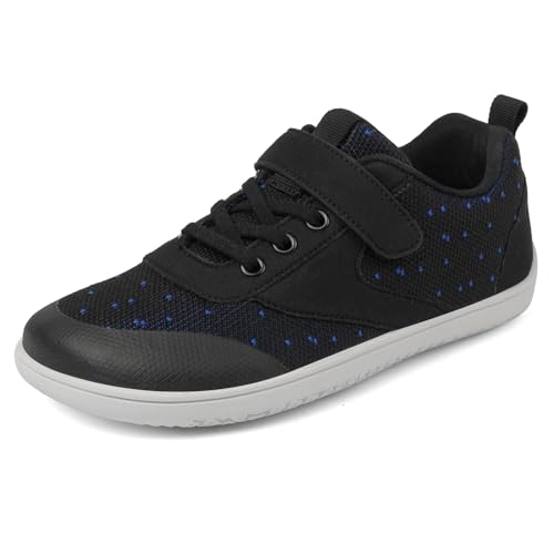 Chaussures de course sur sentier enfants noires pour explorations en forêt