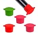 Vitrix Kitchenware Bottle Caps-Set of 5 Reusable and Unbreakable Sealer Covers-Silicone Stoppers to Keep Wine or Beer Fresh for Days with Air Tight Seal, Maroon, Brown, Blue, Yellow, Green