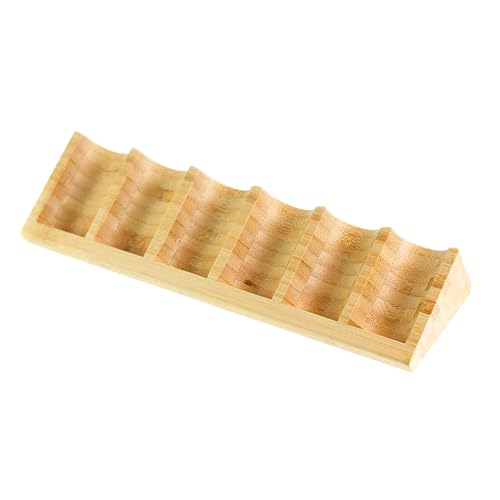 Estante De Botella De Aceite De Madera - Soporte De Aceite De Perfume, Soporte De Tablas | Organizador De 6 Ranuras Para Aceites Esenciales, BotellasDe Perfume O Colecciones De Parfu