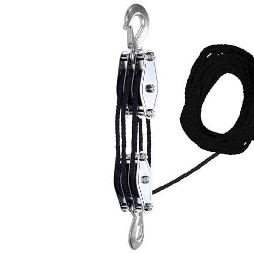 Polea De La Cuerda Haist - Levantador De Polea De Cuerda De Resistencia Industrial, Elevador De Carga De Servicio Pesado | Mecánico De Elevación De Cables, Plataforma De Suspensión Du