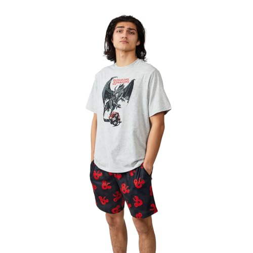 Bioworld Dungeons & Dragons Men's 2-Pack T-Shirt & Lounge Shorts Sleep Set4
