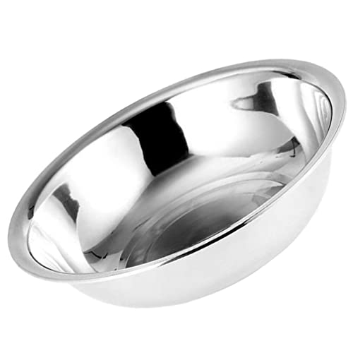 CALLARON Zuppiera Ciotola In Metallo Bacinella In Acciaio Inox Ciotola Per Lavare Le Verdure Ciotola Per Mescolare Insalatiera Piatto Vasca Lavabo Vasca Fruttiera Per Cucina Domestica L