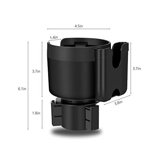 Suranew Car Cup Holder Expander Adapter (Adjustable) With Phone Holder Holds Most Car Cup Holder And Phones, Compatible With Large 32/40 Oz Bottles, Big Drinks, Mugs #TOP1