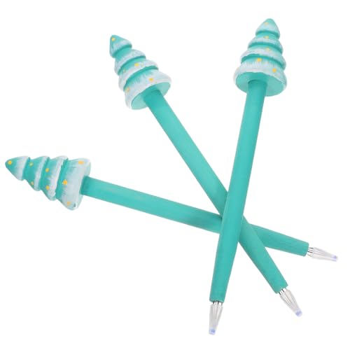 Set de 3 bolígrafos gel en forma de árbol de Navidad