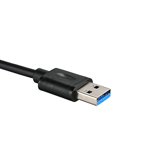 Andoer 5 portas Super Speed ​​Mini portátil USB 3.0 Hub 5 Gbps Velocidade de transferência com porta